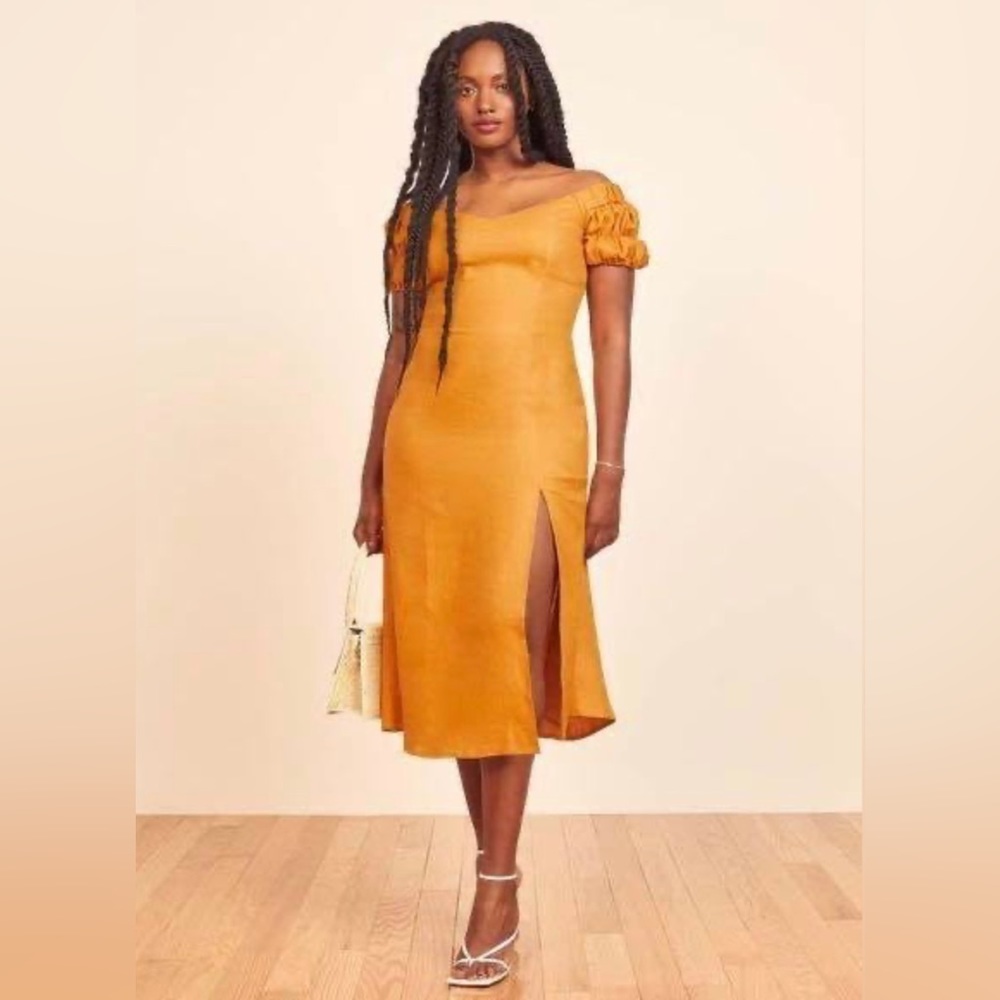 Reformation Canopy Linen Dress
